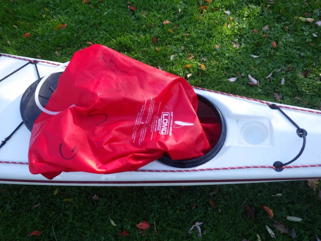 Kayak Airbags in Sea Kayak